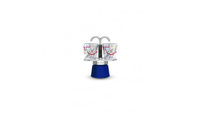 Bialetti Mini Express Kandinsky Moka pot Blue, Silver