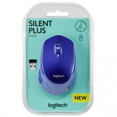 Logitech M330 Silent Plus sinine hiir (910-004910) (910004910)