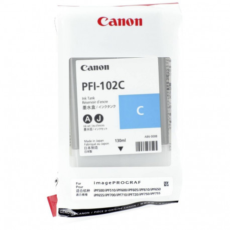 Canon tindi kassett PFI-102 (0896B001), tsüaan