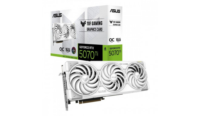 Graphics card GeForce RTX 5070Ti TUF GAMING OC WHITE GDDR7 256bit 3DP/2HDMI