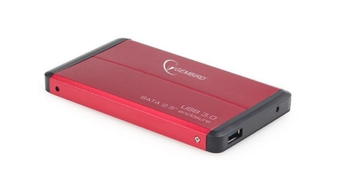 Gembird HDD enclosure 2.5'' USB 3.0, red