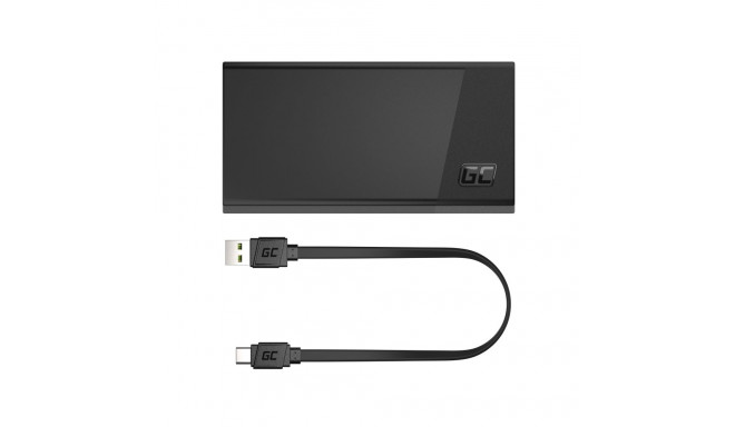 Green Cell Powerbank PowerPlay 20S Black 20000mAh 22 5W 3x USB-C 1x USB-A
