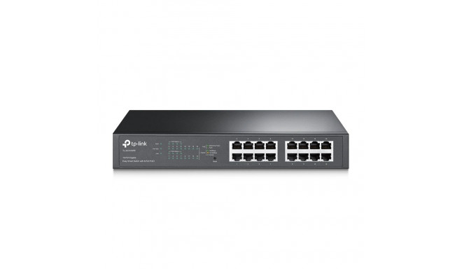 TP-LINK TL-SG1016PE veebihallatav lauaarvuti/räkitav gigabitine Ethernet-lüliti, 16 porti, 8 PoE+ po