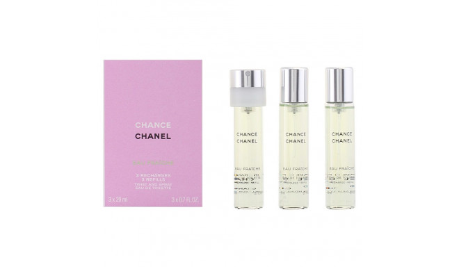 CHANEL CHANCE EAU FRAICHE eau de toilette vaporizador twist & spray 3 recargas 3 x 20 ml