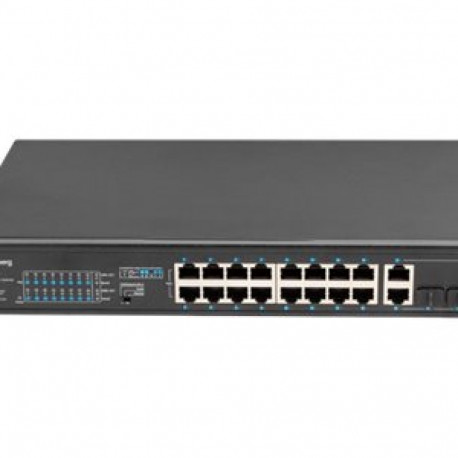 LANBERG RSFE-16P-2C-250 Switch 16x 100Mb PoE+/2x Combo Gigabit 250W unmanaged