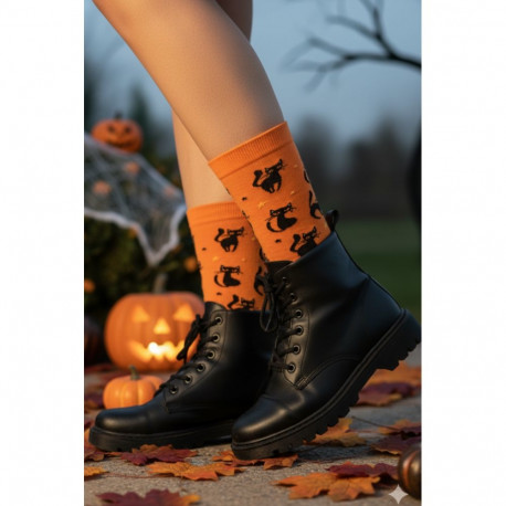 SOKISAHTEL BRAM mustade kassidega Halloweeni sokid lastele 443