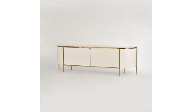 TV-alus Stilig, kuldne/valge