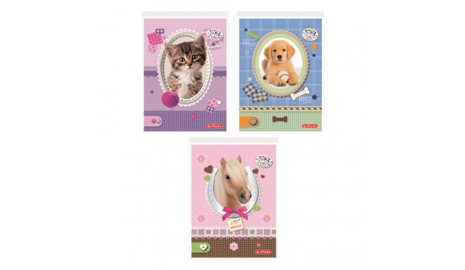 Märkmeplokk a6/46l ruut Pretty Pets V