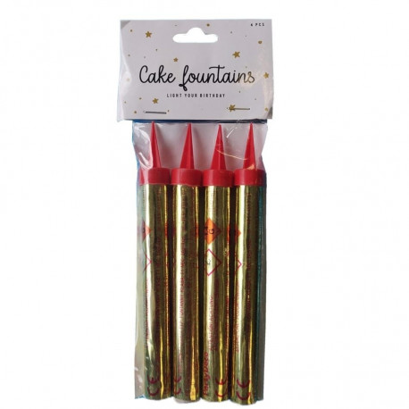 PartyDeco tordivulkaan, 12 cm, 40 sek, 4 tk