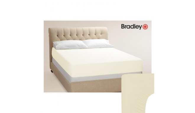 Bradley kummiga voodilina, trikotaaž, 180 x 200 cm, vanilje