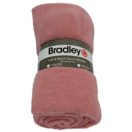 Pleed fliisist XXL 270g 180x200cm pastellroosa