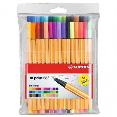 STABILO tindipliiats, point 88, 30 värvi