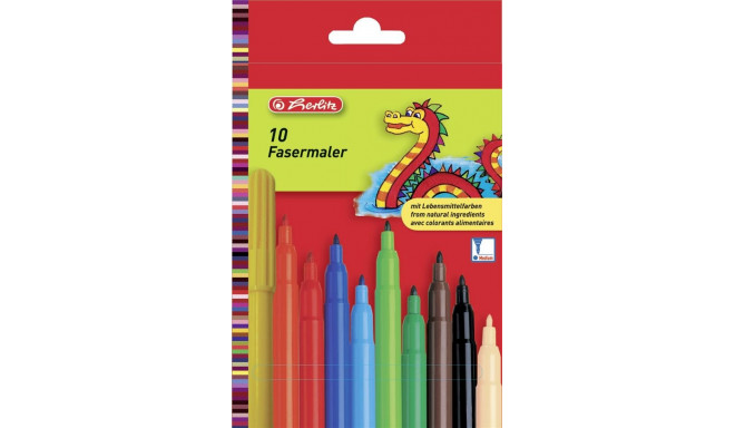 Herlitz viltpliiats, 10 värvi