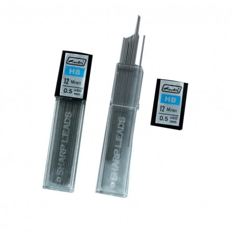 Herlitz südamik H. 0.5 mm HB 2x12tk bl.