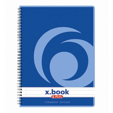 Herlitz spiraalkaustik A5/80 jooneline H.College auk.