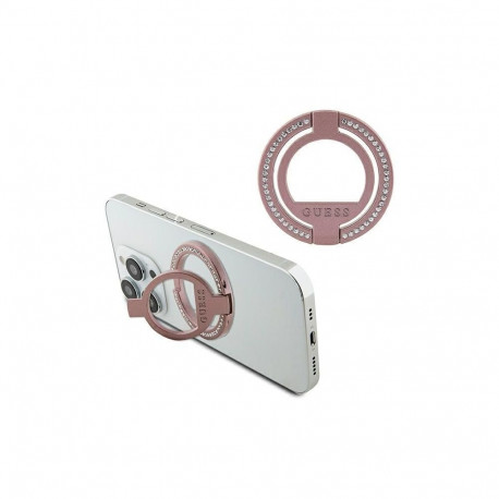 Guess Guess MagSafe Ring stand GUMRSALDGP pink/pink Rhinestone