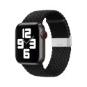 Hurtel Braided Fabric Strap Bracelet Strap Fabric Band for Apple Watch 38 / 40 / 41 mm - Black