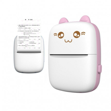 Hurtel Thermal printer mini cat HURC9 - pink