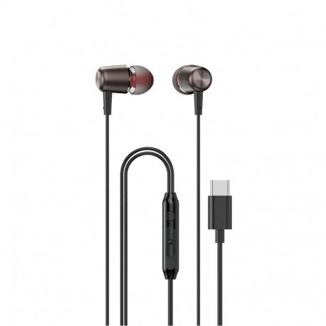Dudao Dudao X1PROT In-Ear Wired USB-C Headphones 1.2m - Black
