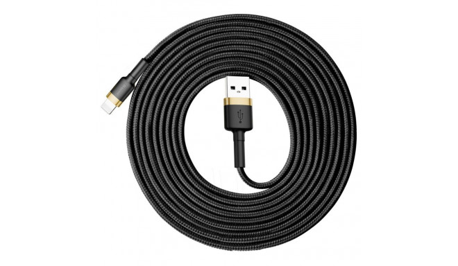 Baseus Baseus Cafule USB-A / Lightning 2A QC 3.0 cable 3 m - black and gold