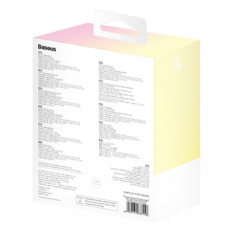Baseus Baseus Popsicle 5200mAh 20W Powerbank with Built-in Lightning Cable (+ White Baseus Simple US