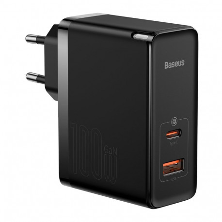 Baseus Baseus GaN5 Pro fast universal wall charger GaN USB Type C / USB 100W PD3.0, QC4.0+, AFC blac