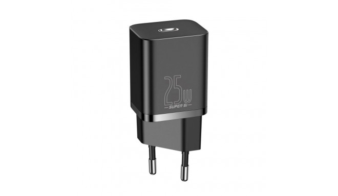 Baseus Baseus Super Si 1C fast charger USB Type C 25W Power Delivery Quick Charge black (CCSP020101)