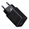 Baseus Baseus Super Si Pro fast charger USB / USB Type C 30W Power Delivery Quick Charge black (CCSU