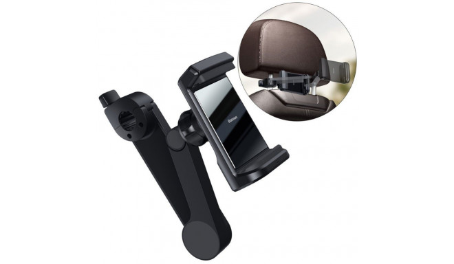 Baseus Baseus car headrest phone holder with built-in 15 W Qi wireless charger black (WXHZ-01)