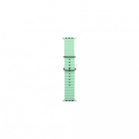iWear S1 Grooved Soft Silicone 20mm strap for Apple Watch 49mm / 45mm / 44mm / 42mm Light Green