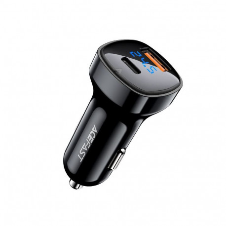 Acefast Acefast car charger 66W USB Type C / USB, PPS, Power Delivery, Quick Charge 4.0, AFC, FCP bl