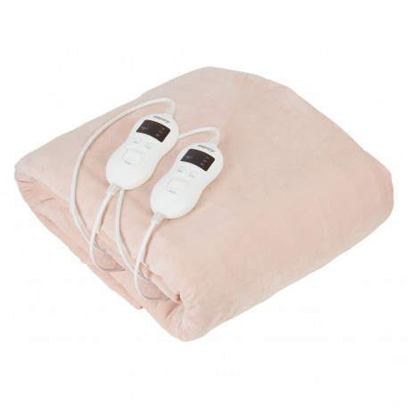 Camry Electric blanket CR 7424 Number of heating levels 8, Number of persons 2, Washable, Coral flee