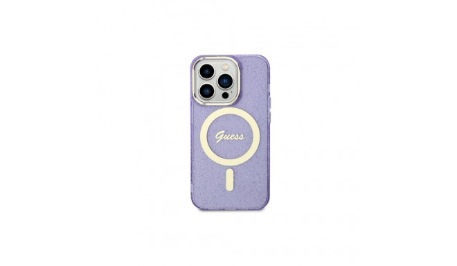 Guess Guess GUHMN61HCMCGU iPhone 11 / Xr 6.1" purple/purple hardcase Glitter Gold MagSafe