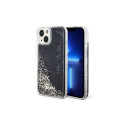 Guess Guess Liquid Glitter Marble case for iPhone 14 - black Guess Guess Liquid Glitter Marble case for iPhone 14 - black
