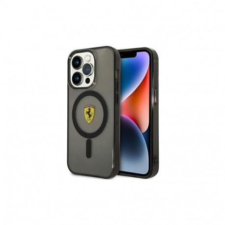 Ferrari Ferrari FEHMP14LUKK iPhone 14 Pro 6.1" black/black hardcase Translucent Magsafe