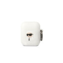 Karl Lagerfeld Karl Lagerfeld KLA2RUNIKH AirPods 1/2 cover white/white Silicone Karl Head 3D