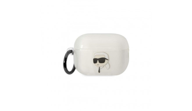 Karl Lagerfeld Karl Lagerfeld KLAP2HNIKTCT Airpods Pro 2 cover transparent Ikonik Karl Lagerfeld