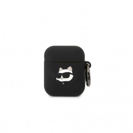 Karl Lagerfeld Karl Lagerfeld KLA2RUNCHK AirPods 1/2 cover black/black Silicone Choupette Head 3D