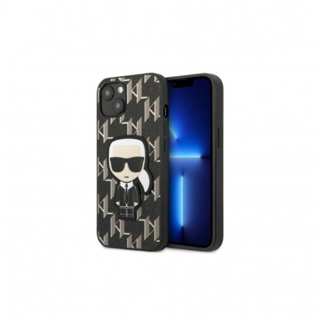 Karl Lagerfeld Karl Lagerfeld KLHCP13SPMNIKBK iPhone 13 mini 5.4" hardcase black/black Monogram Ikon
