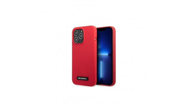 Karl Lagerfeld Karl Lagerfeld KLHCP13LSLMP1R iPhone 13 Pro / 13 6.1" hardcase red/red Silicone Plaqu