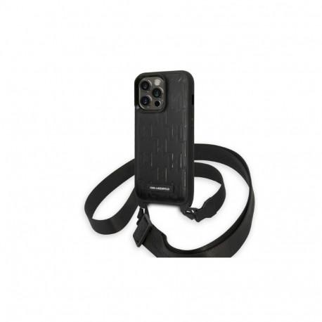 Karl Lagerfeld Karl Lagerfeld KLHCP14LSTMMK iPhone 14 Pro 6.1" hardcase black/black Monogram Plaque 