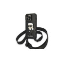 Karl Lagerfeld Karl Lagerfeld KLHCP14LSTKMK iPhone 14 Pro 6.1" black/black hardcase Monogram Ikonik 