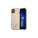 Guess Guess GUHCP13SPSATLE iPhone 13 mini 5,4 "beige / beige hardcase SaffianoTriangle Logo