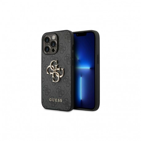 Guess Guess 4G Big Metal Logo Case for iPhone 14 Pro - Gray