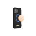Guess Guess GUHMP13XLSLMGBK iPhone 13 Pro Max 6.7" black/black hardcase Silicone Script Gold Logo Ma
