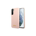 Guess Guess GUHCS22MLSLMGPP S22+ S906 pink/pink hardcase Silicone Script Metal Logo