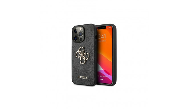 Guess Guess GUHCP13L4GMGGR iPhone 13 Pro / 13 6.1" grey/grey hardcase 4G Big Metal Logo