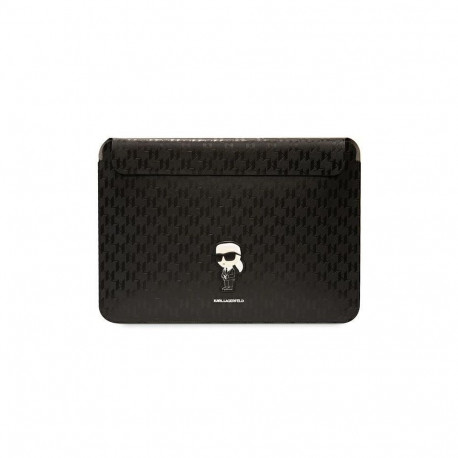 Karl Lagerfeld Karl Lagerfeld Saffiano Monogram Ikonik case for a 14" laptop - black