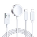 Joyroom Joyroom S-IW007 3-in-1 cable USB-A magnetic charger - Lightning 1.2m - white