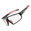 Rockbros Rockbros SP216BK photochromic UV400 cycling glasses - black and red